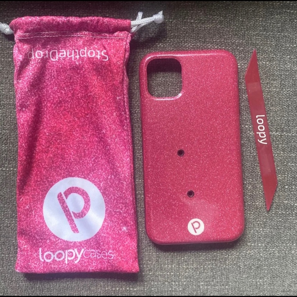 Loopy IPhone 11 Pink Glitter Case